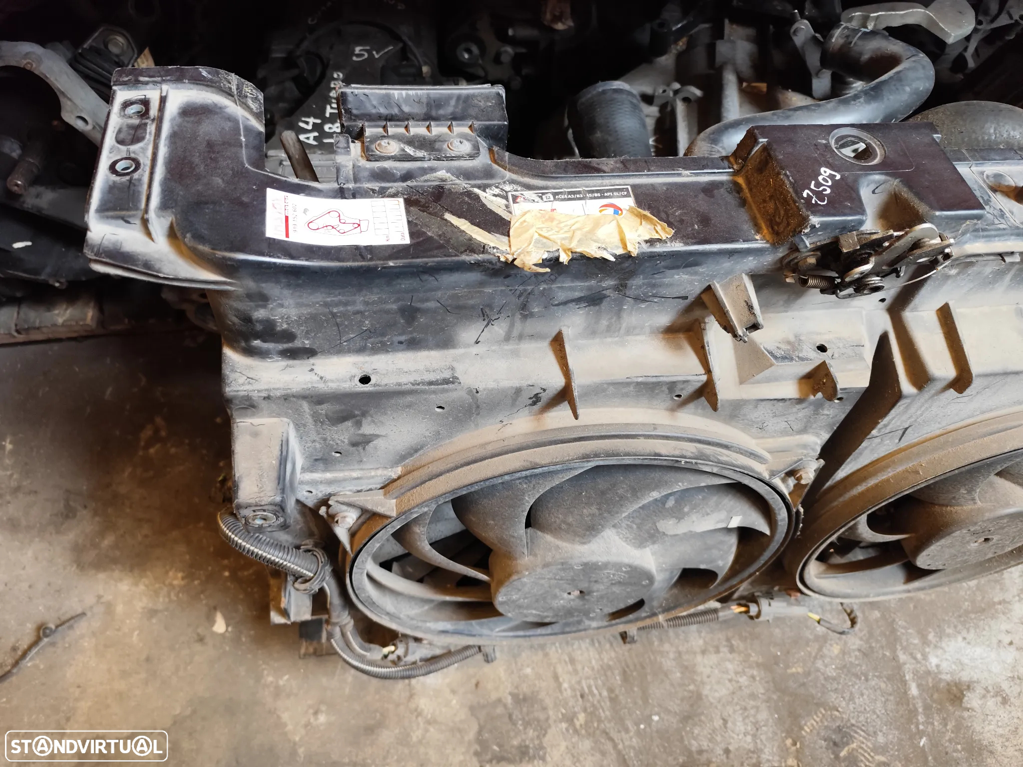 CITROEN C8 / PEUGEOT 807 FRENTE FIBRA RADIADORES TERMOVENTILADOR - Z509 - 2