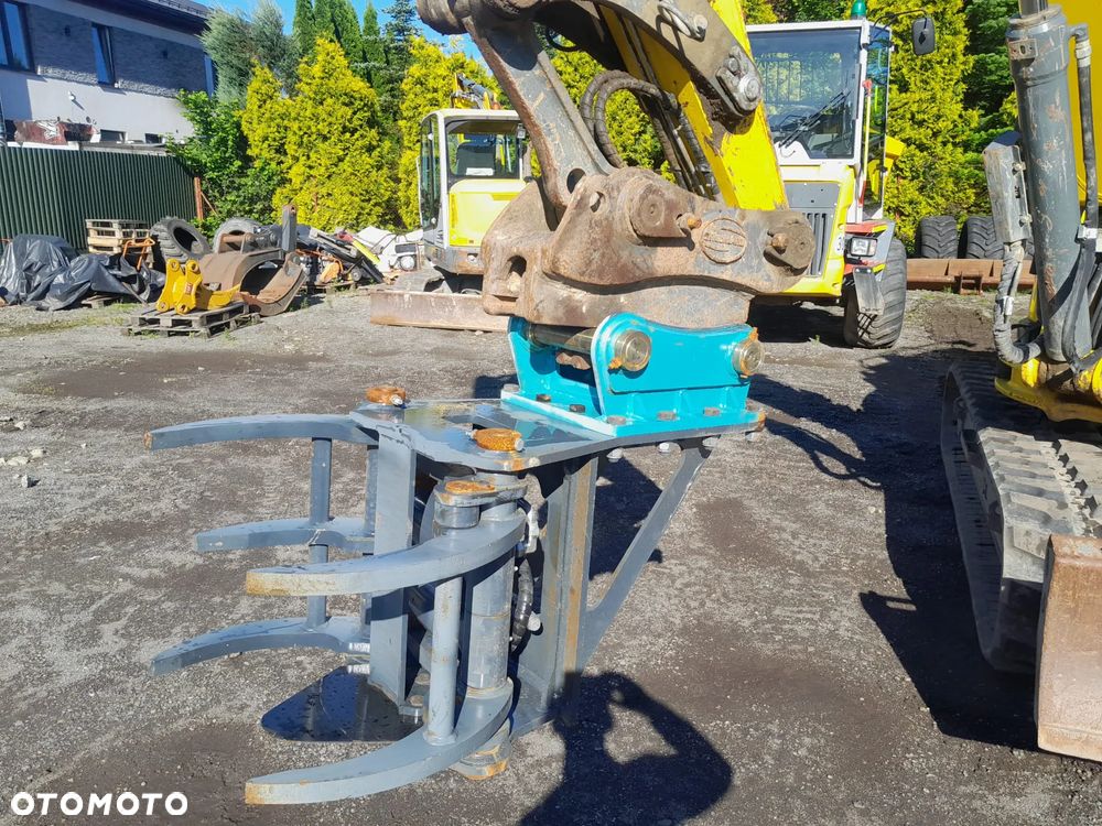 Hydrauliczna głowica ścinkowa 2 siłowniki nożyce do drzew chwytak do koparki - 11
