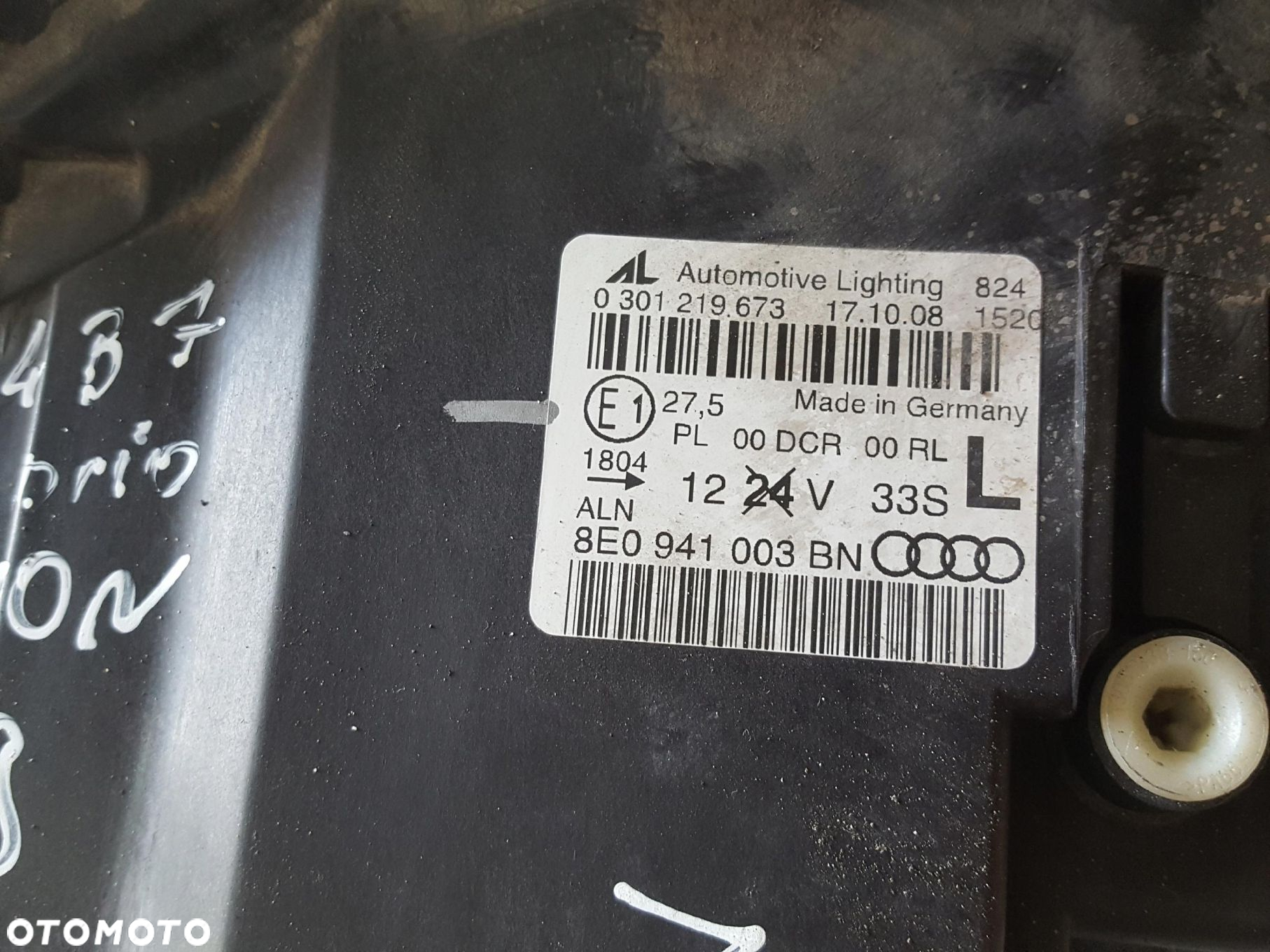 AUDI A4 B7 04-07r LAMPA BI-XENON LEWA PRZÓD ANGLIK - 8