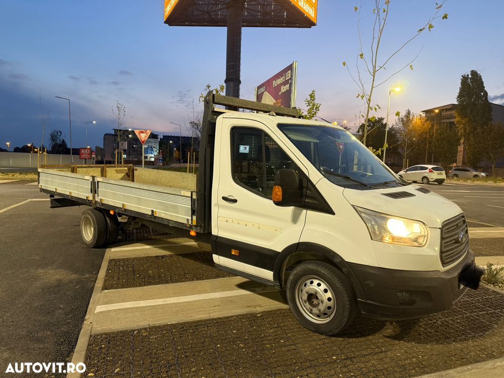 Ford Transit 2016 2.2 Punte Dubla L4 L5 XL XXL Bena 5.5m lunga TVA luata din reprezentanța Ford RO Km reali carte service Istoric Fără probleme Bena Aluminiu Dokka Camioneta NU Mercedes Sprinter VW crafter Boxer Pick-Up 4 bucăți disponibile diferite marim - 25