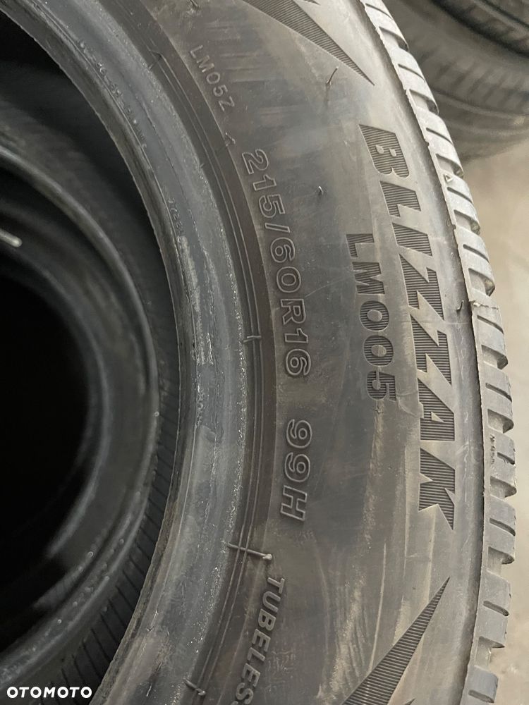 OPONY BRIDGESTONE BLIZZAK 215/60 R16 2024 rok 6-7 min - 5