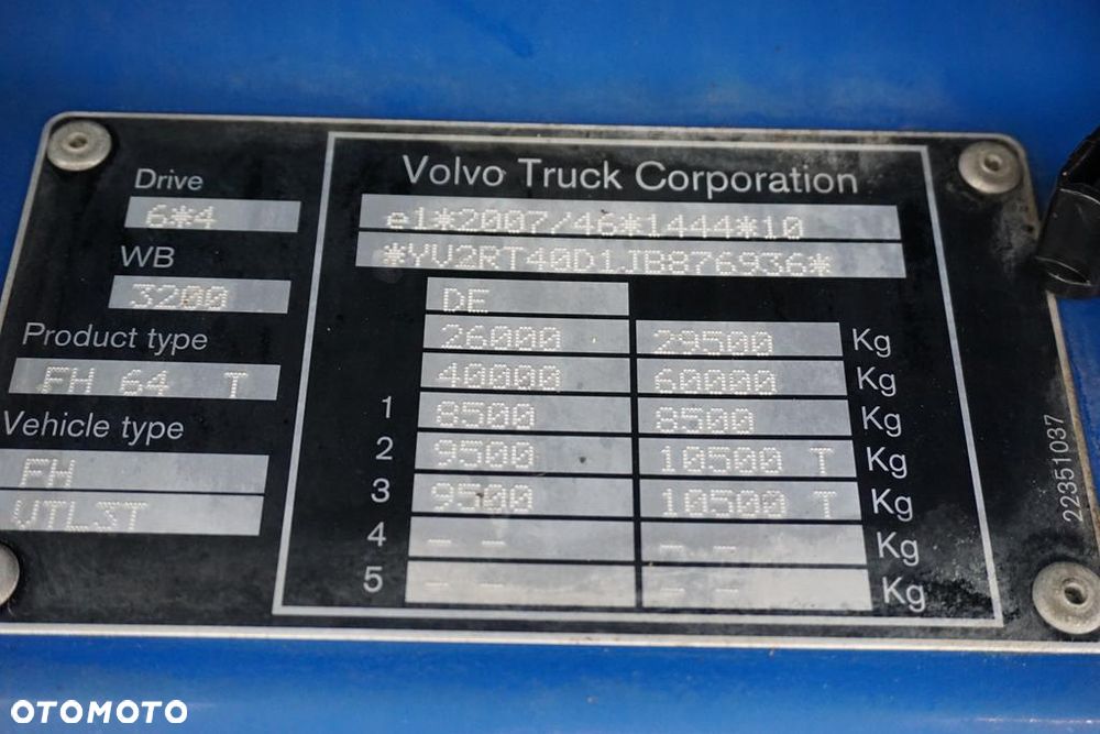 Volvo FH / 500 / E 6 / ACC / 6 X 4 / I - COOL / OŚ PODNOSZONA - 11
