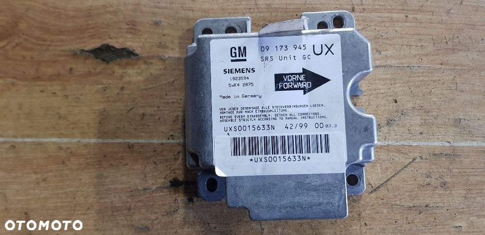 OPEL OMEGA B MODUŁ SENSOR AIRBAG 09173943UX - 1