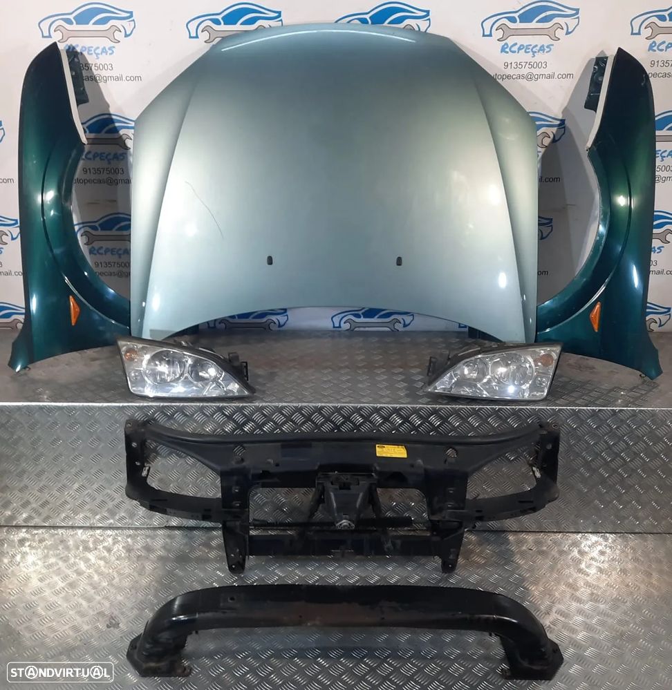 FRENTE COMPLETA FORD MONDEO III 3 MK3 CAPOT PARACHOQUES GUARDA-LAMAS OTICAS RADIADOR VENTILADOR FRENTE FIBRA REFORÇO - 5
