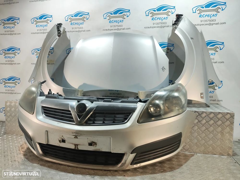 FRENTE COMPLETA OPEL ZAFIRA B A05 CAPOT PARACHOQUES GUARDA-LAMAS OTICAS RADIADOR VENTILADOR FRENTE FIBRA REFORÇO - 3