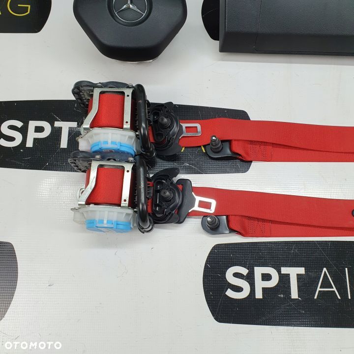 MERCEDES W117 CLA AMG DESKA ROZDZIELCZA KONSOLA KOKPIT PULPIT PODUSZKI AIRBAG AIR BAG PASY KIT SET - 12