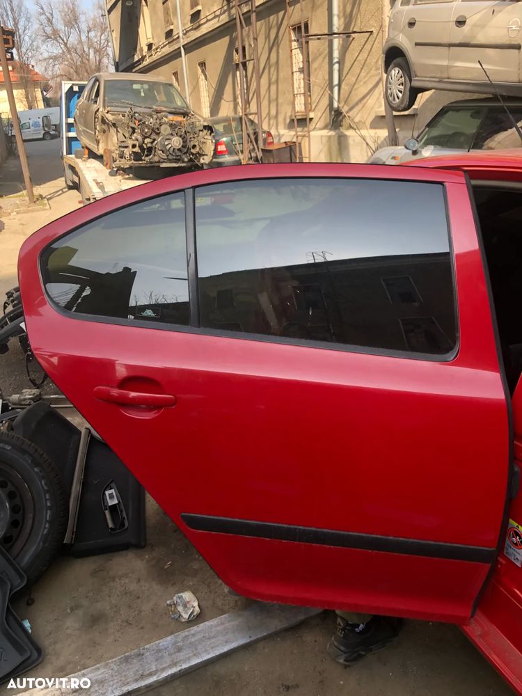 Usa stanga/dreapta fata spate Skoda Octavia 2 rosu berlina - 12