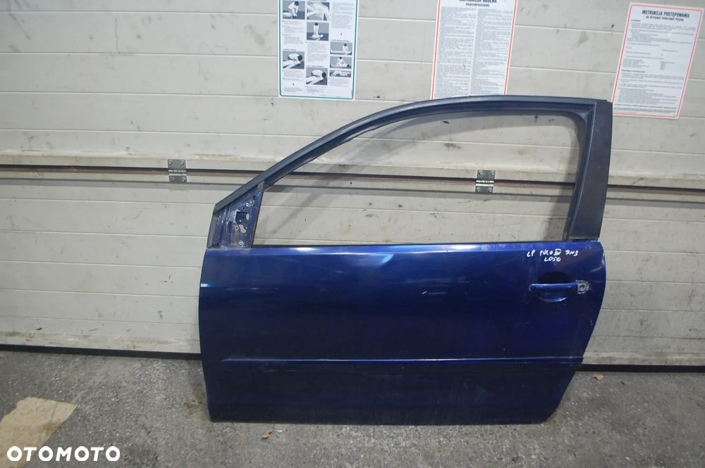 DRZWI LEWY PRZÓD PRZEDNIE LEWE LD5Q VW POLO IV 9N3 LIFT 3D - 1