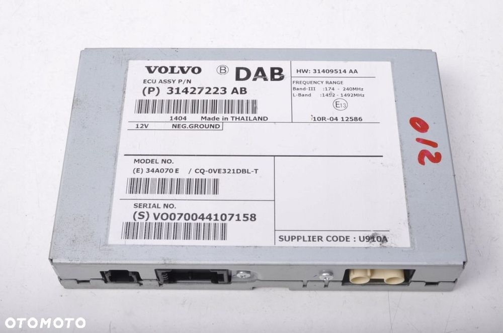 VOLVO S60 II V60 TUNER RADIA 31427223 - 4