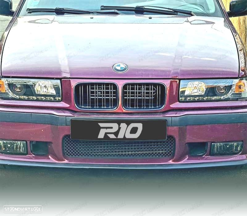 FARÓIS BMW SÉRIE 3 E36 90-99 LUZ DIURNA FUNDO NEGRO - 2