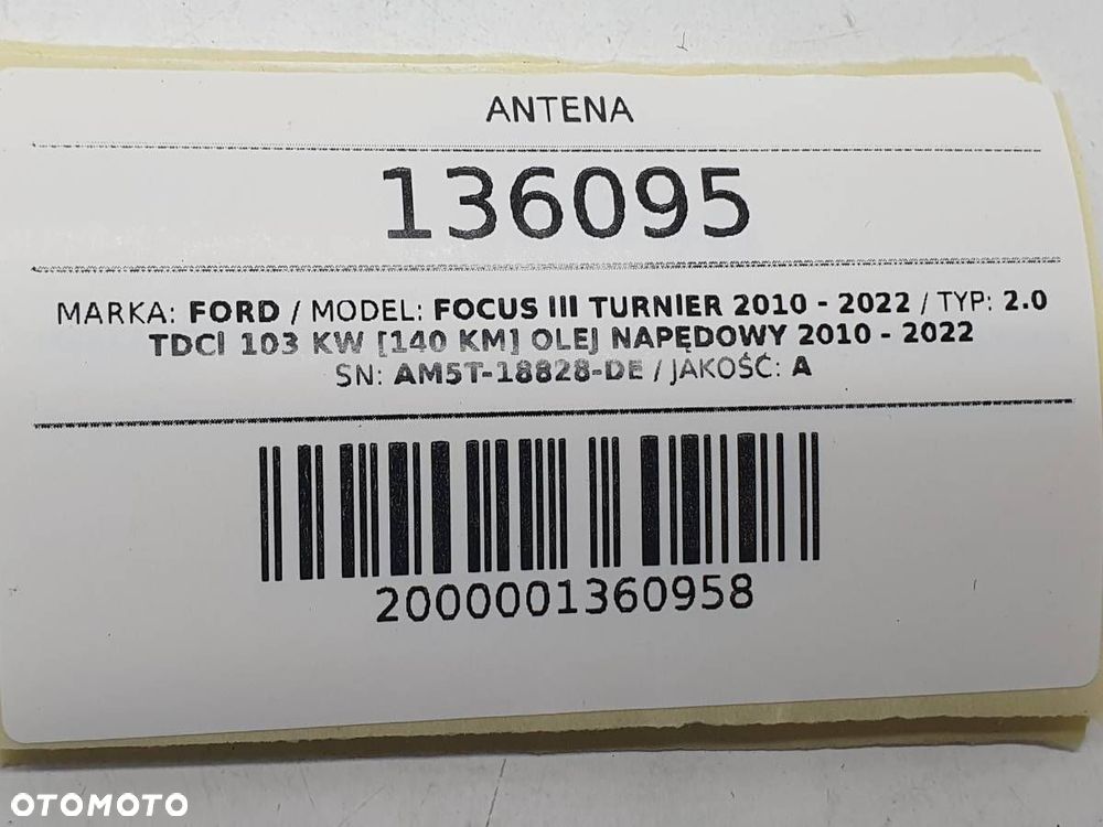 ANTENA DACHOWA FORD FOCUS MK3 III AM5T-18828-DE ORYGINAŁ - 4