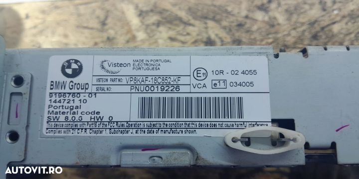 Radio CD player 14472110 9196760-01 BMW Seria 1 E87 seria - 2