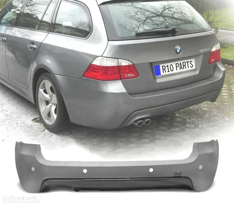 PARÁ-CHOQUES TRASEIRO BMW E61 TOURING 07-10 COM PDC LOOK M - 1