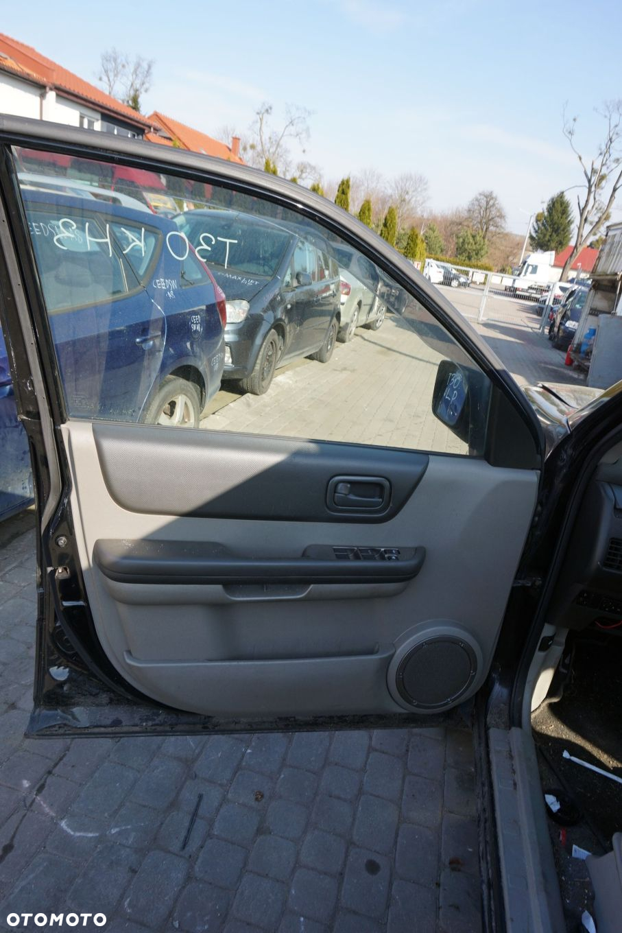 DRZWI PRZEDNIE LEWE X-TRAIL T30 I KH3  CZARNY NISSAN 2001-2007 - 5