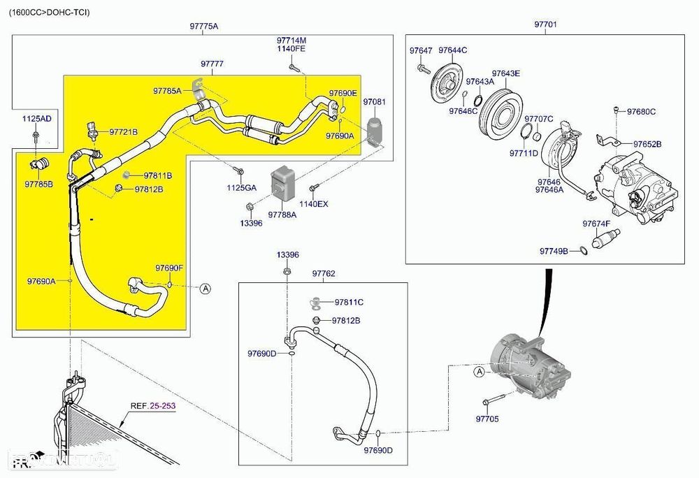 TUBOS DE AR CONDICIONADO KIA CEED CD - 2