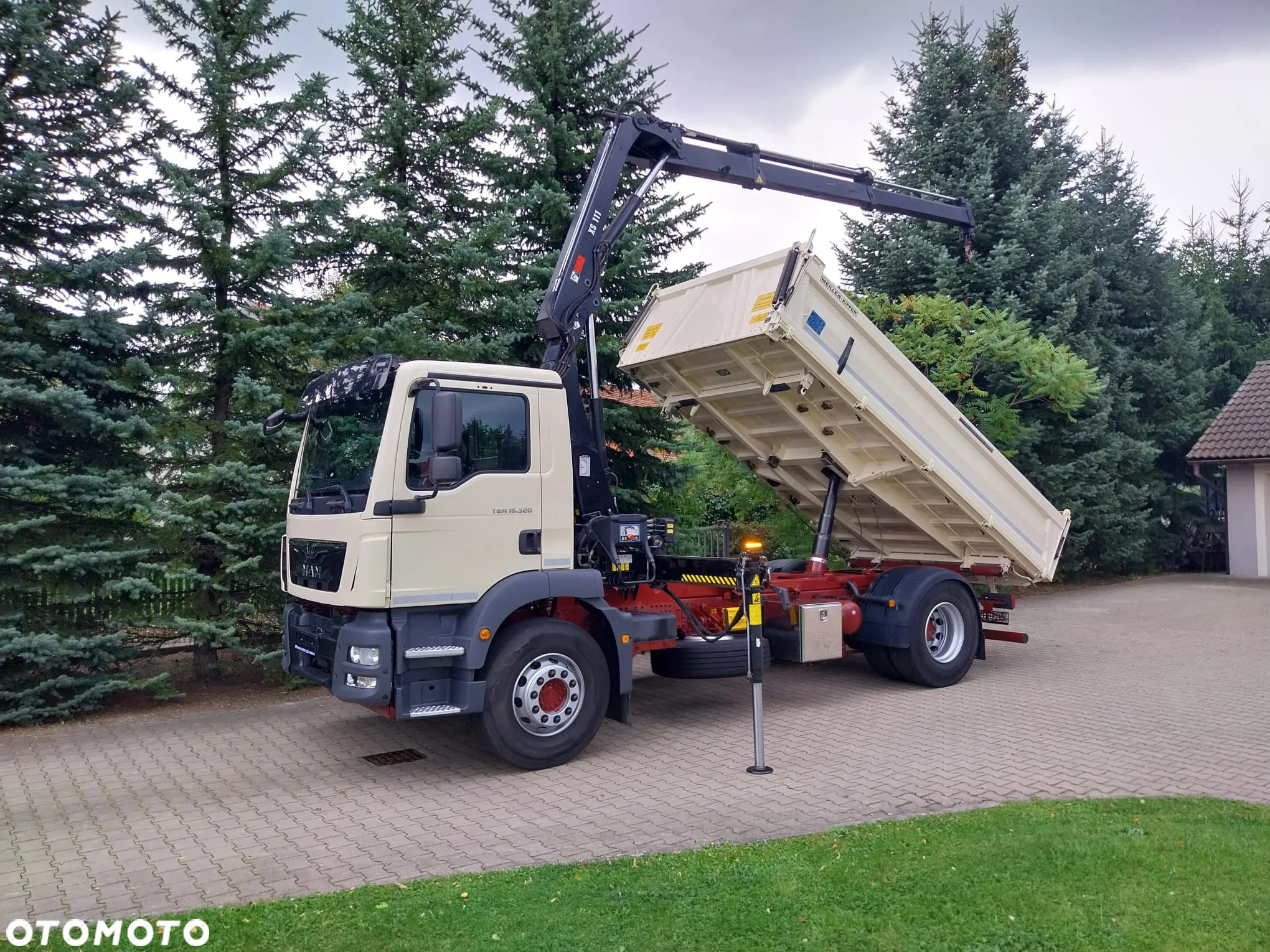 MAN TGM 18.320/ 3-str. Meiller z HDS HIAB 111 - 2