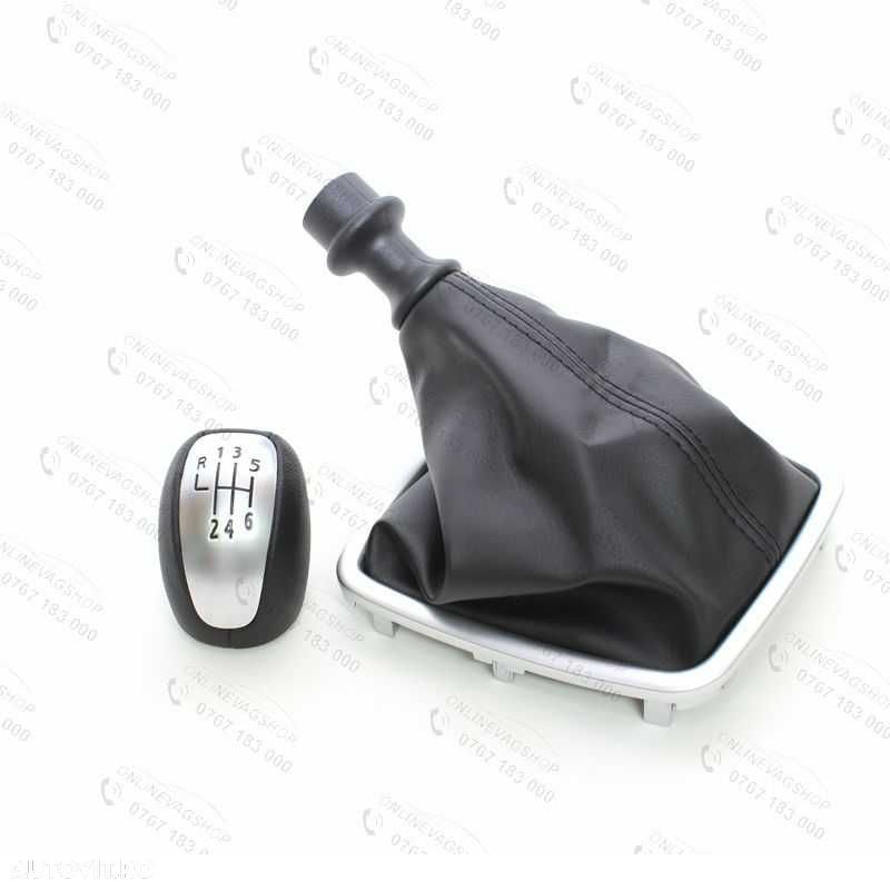 Nuca piele cu manson schimbator Renault Laguna MK3 an 2007-2015 - 3