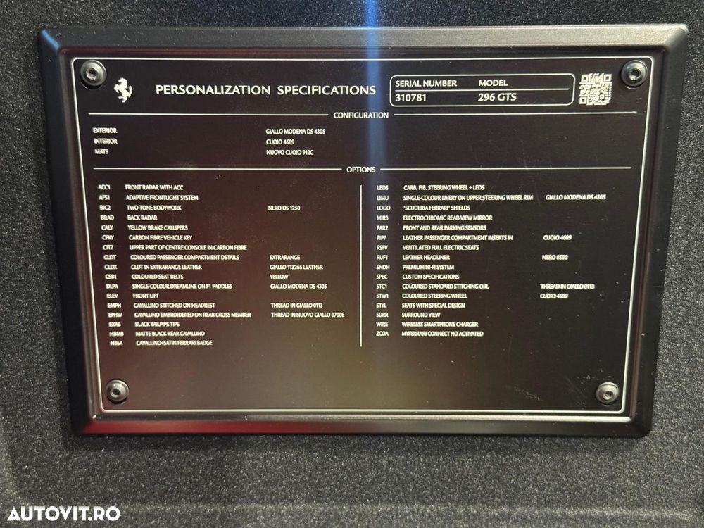 FERRARI 296 GTS 2024 — imagine 35