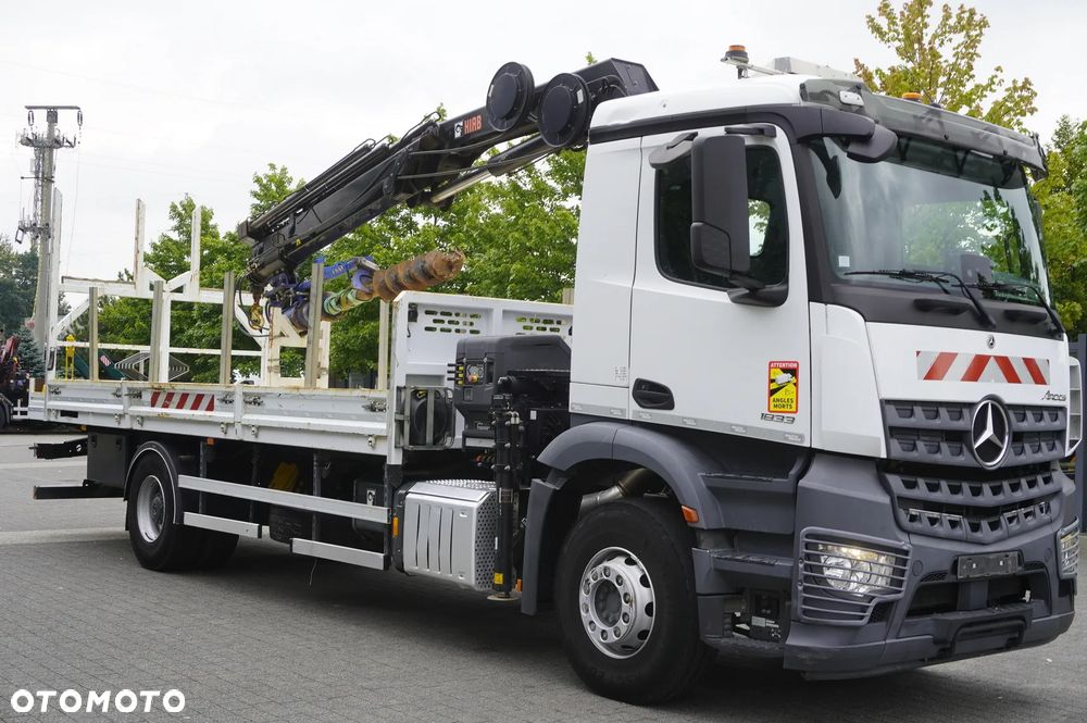 Mercedes-Benz Arocs 1833 4x2 / 60 tys. km! / HDS HIAB X-HIPRO 192 ES-3 / Pilot / Wiertło_260121 - 11
