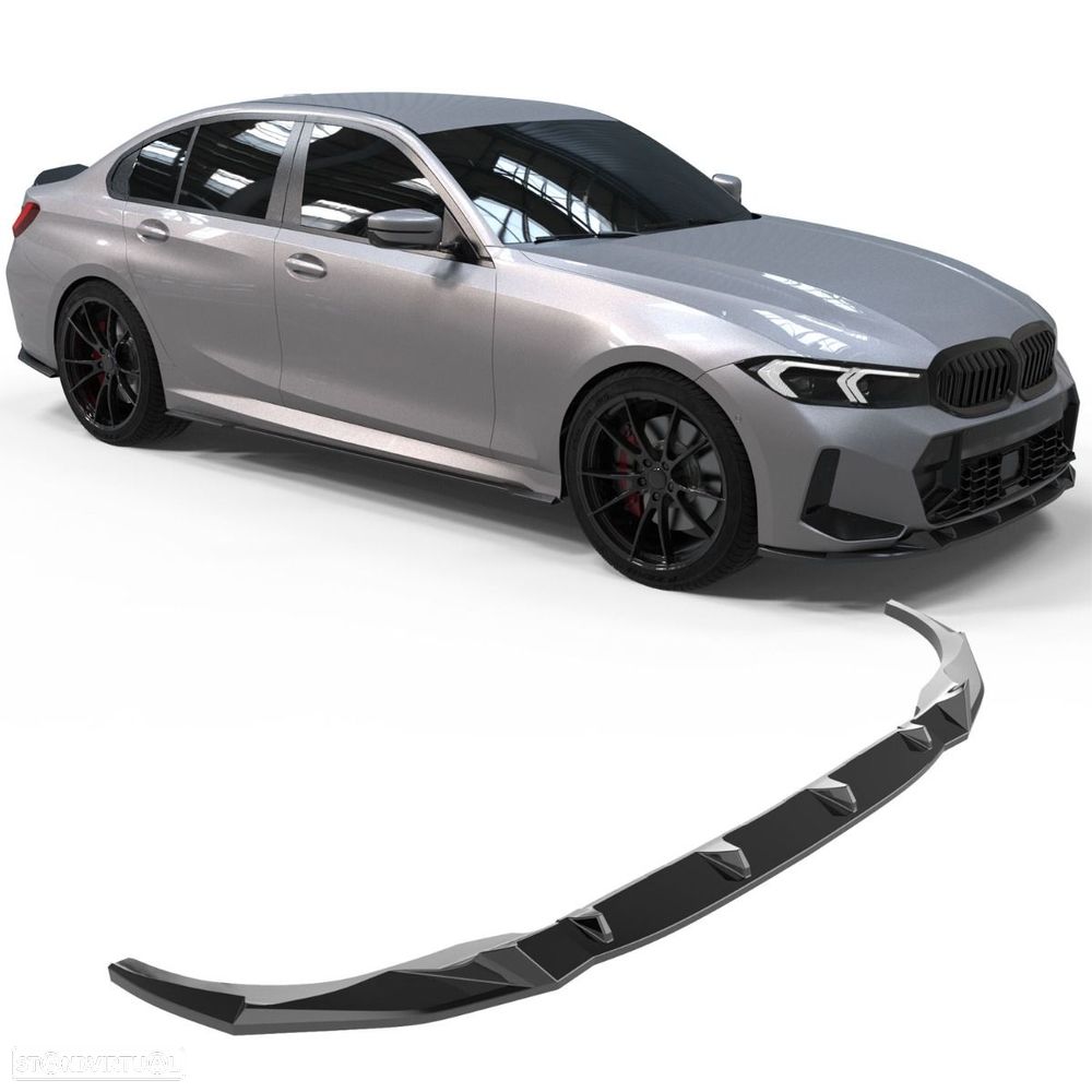 Spoiler frontal APEX BMW Série 3 (G20/G21) em preto brilho facelift - 5