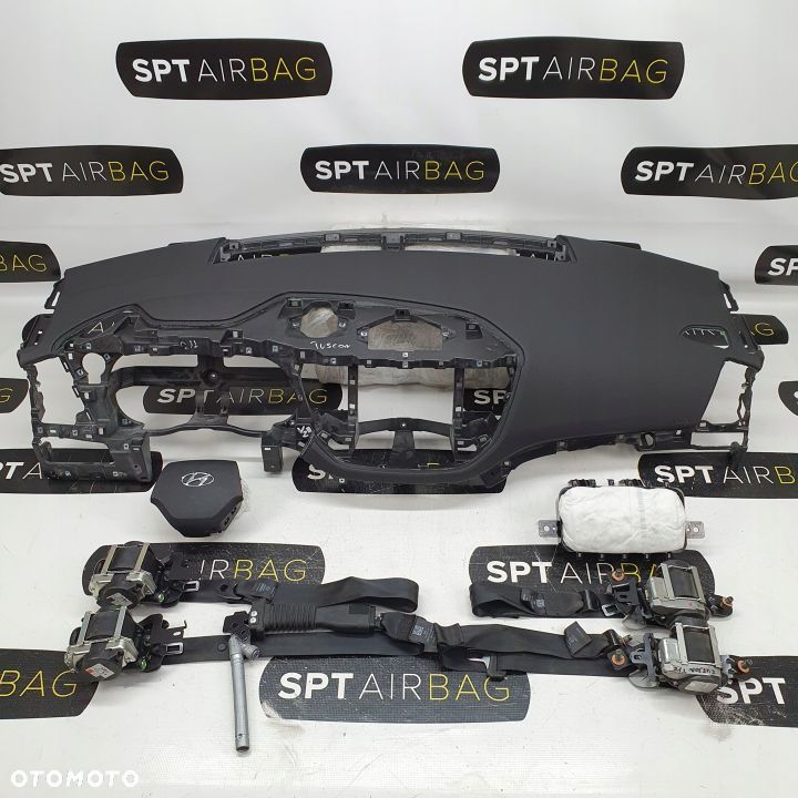 HYUNDAI TUCSON DESKA ROZDZIELCZA KONSOLA KOKPIT PULPIT PODUSZKI AIRBAG AIR BAG PASY KIT SET - 1