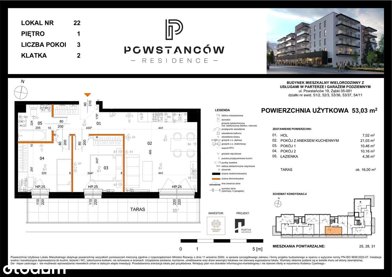 Mieszkanie w nowej inwestycji - centrum Ząbek – M22