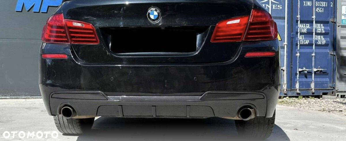 BMW F10 F11 Dyfuzor Tylnego Zderzaka Dokładka Spoiler Carbon Look - 4