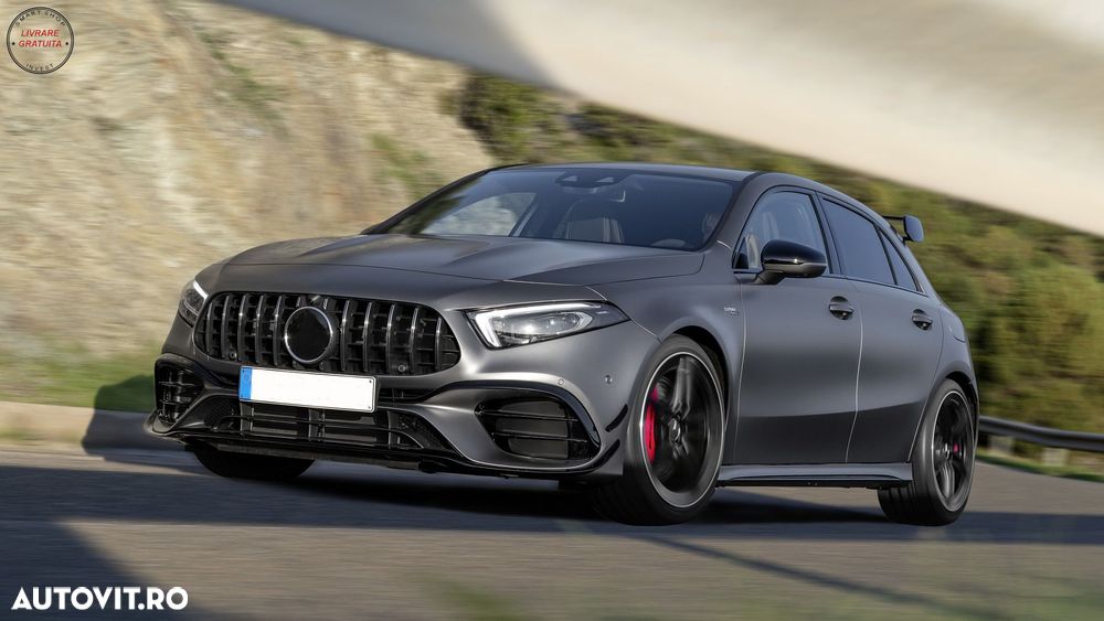 Bara Fata Mercedes A-Class W177 Hatchback / V177 Sedan (2018-2022) A45 Design GT-R- livrare gratuita - 9