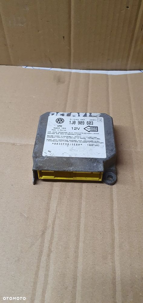 Moduł Sensor Airbag Poduszek VW Golf IV 4 1J0909603 - 2