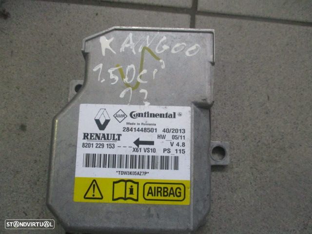 Modulo Airbag 8201229153 2841448501 RENAULT KANGOO 2013 RENAULT KANGOO 2 EXPRESS FASE 2 2014 1.5DCI 75CV 4P BRANCA - 1