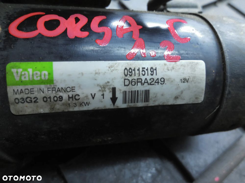 Rozrusznik Opel CORSA C 1.2 D6RA249 POSIADAM 2 SZT - 2