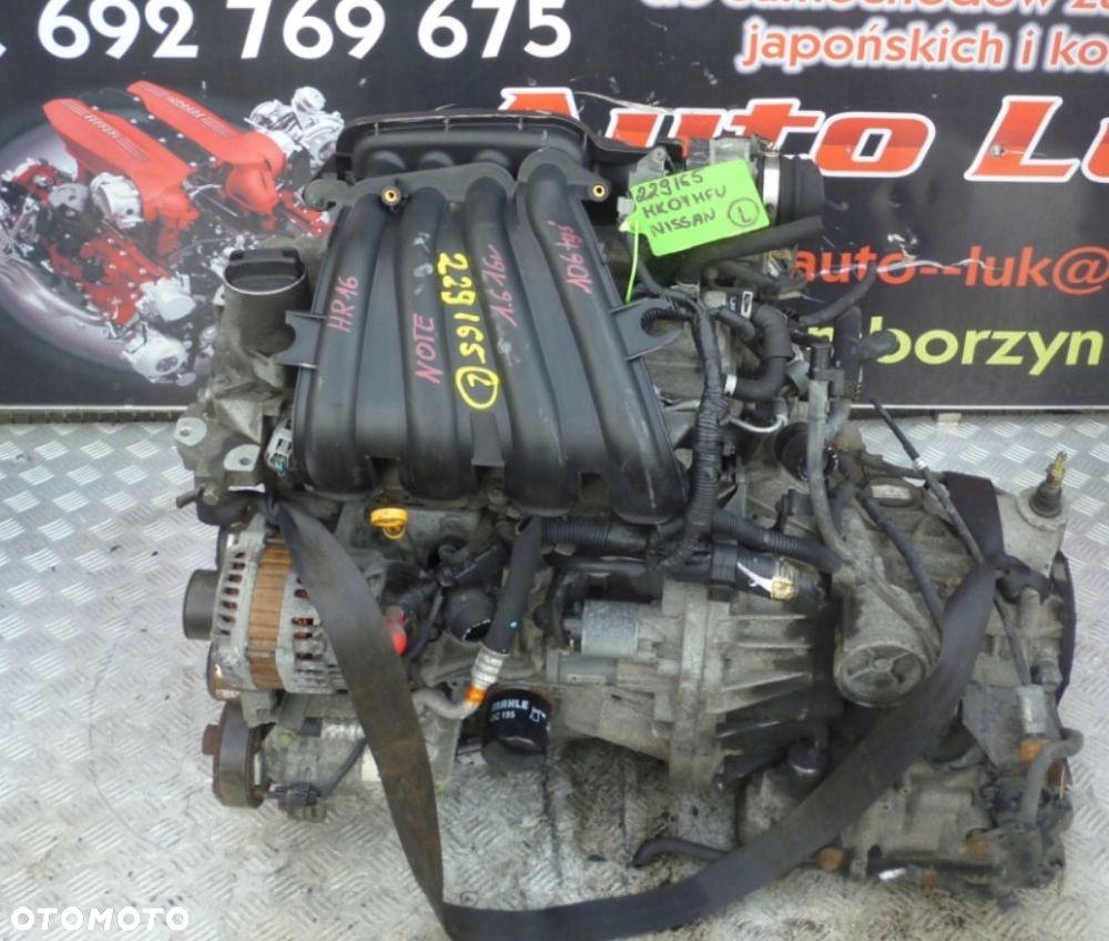 SILNIK NISSAN NOTE 1.6 16V HR16 106 TYS - 1