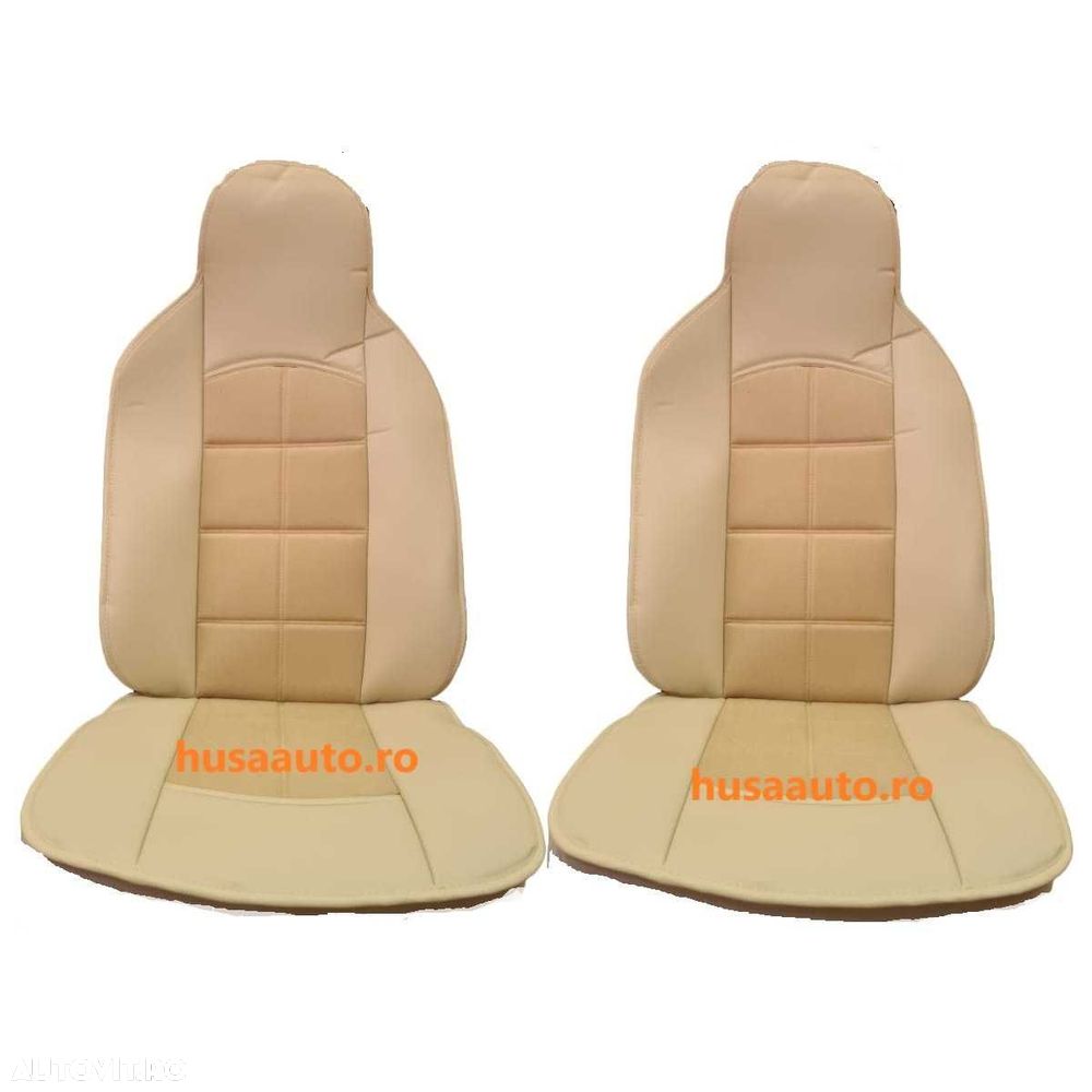 Huse spatar/sezut 2buc/set Material tip Alcantara + Piele ecologica - 1