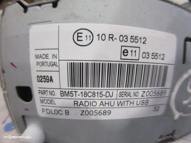 Radios BM5T18C815DJ FORD FOCUS  3 FASE 1 2012 1.6 Tdci 95CV 5P BRANCO ORIGINAL AHU WITH USB Z 005689 - 5