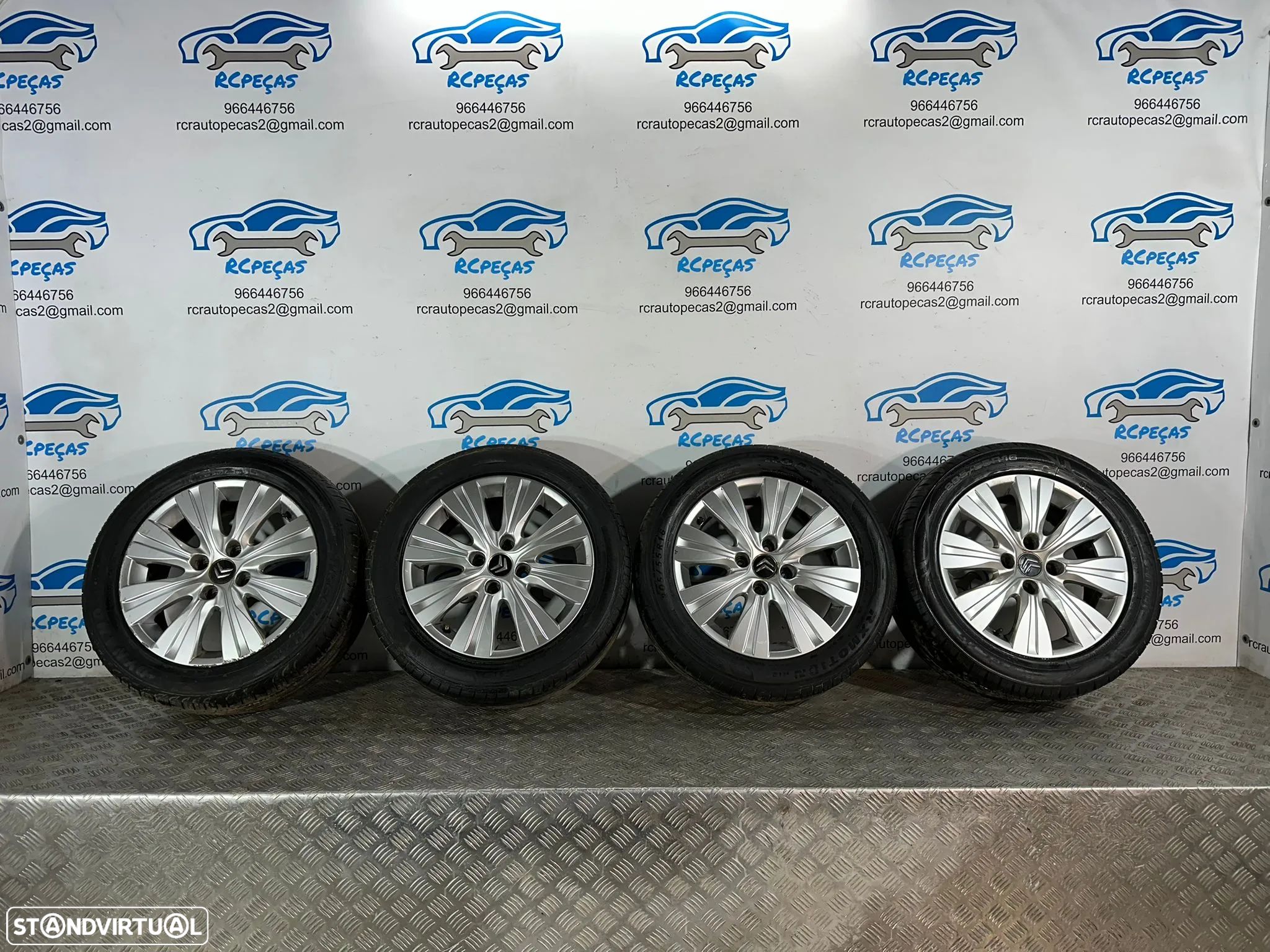 .Conjunto Jantes 16 Originais Citroen C3 Picasso 4x108 6J ET23 9681810880 - 1