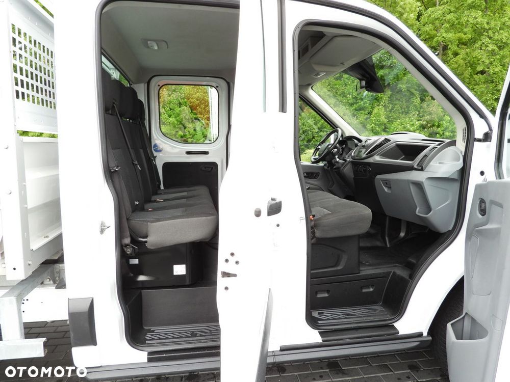 Ford TRANSIT WYWROTKA PODWÓJNA KABINA DOKA 6 MIEJSC TEMPOMAT KLIMATYZACJA BLIŹNIACZE KOŁA  170KM - 39