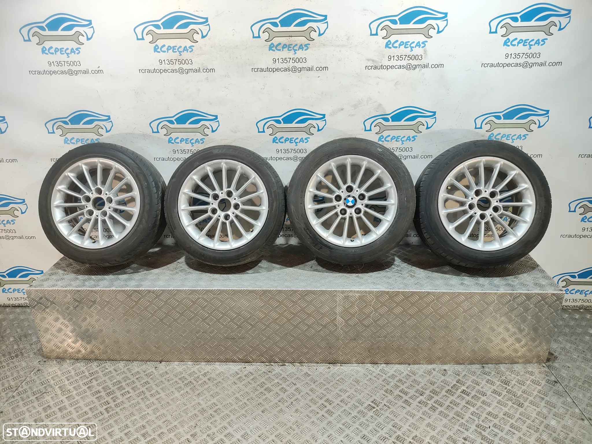 - Conjunto Jantes 16 Originais BMW Serie 5 E39 7J ET20 5x120 - 13
