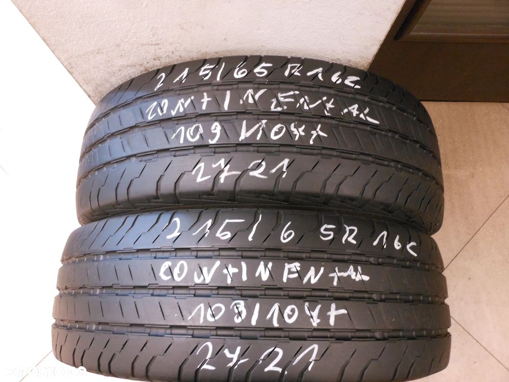 Opony 215/65r16c continental conti van contact 100  6.9mm lato para - 1