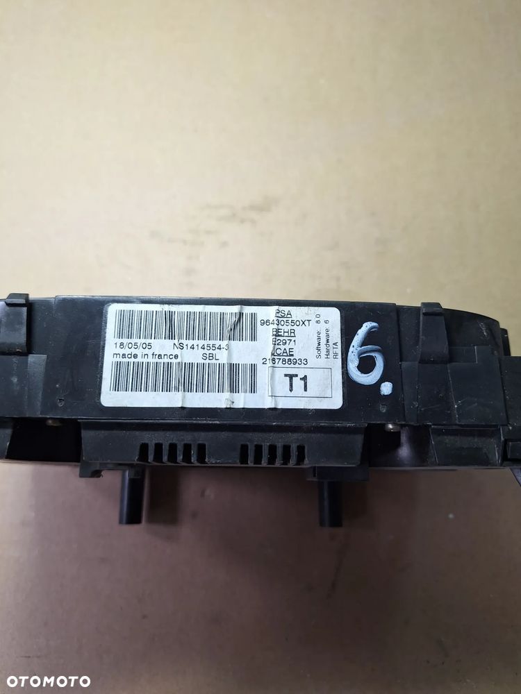 panel nawiewu klimatyzacji PEUGEOT 206 CC 96430550XT - 2