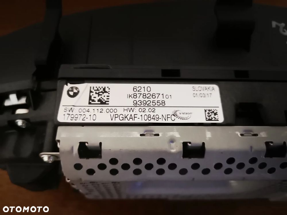 BMW G11 G12 G30 WYŚWIETLACZ LICZNIK ZEGAR EUROPA DIESEL 9392558 - 6