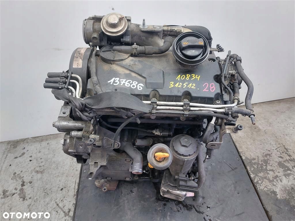 Silnik słupek diesel VW Passat B6 1.9TDI 105KM KOD:BXE 2005-2010R 312TYŚ - 1
