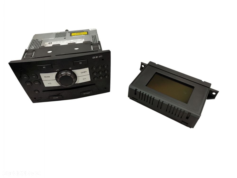 RADIO CD MP3 CD30 WYŚWIETLACZ OPEL CORSA D 13254183 13265763 - 1