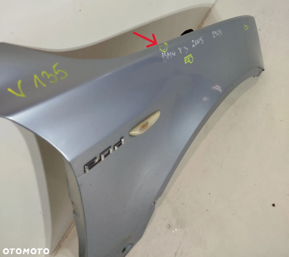 błotnik prawy przedni BMW X3 E83 03-09 896/5 - 3