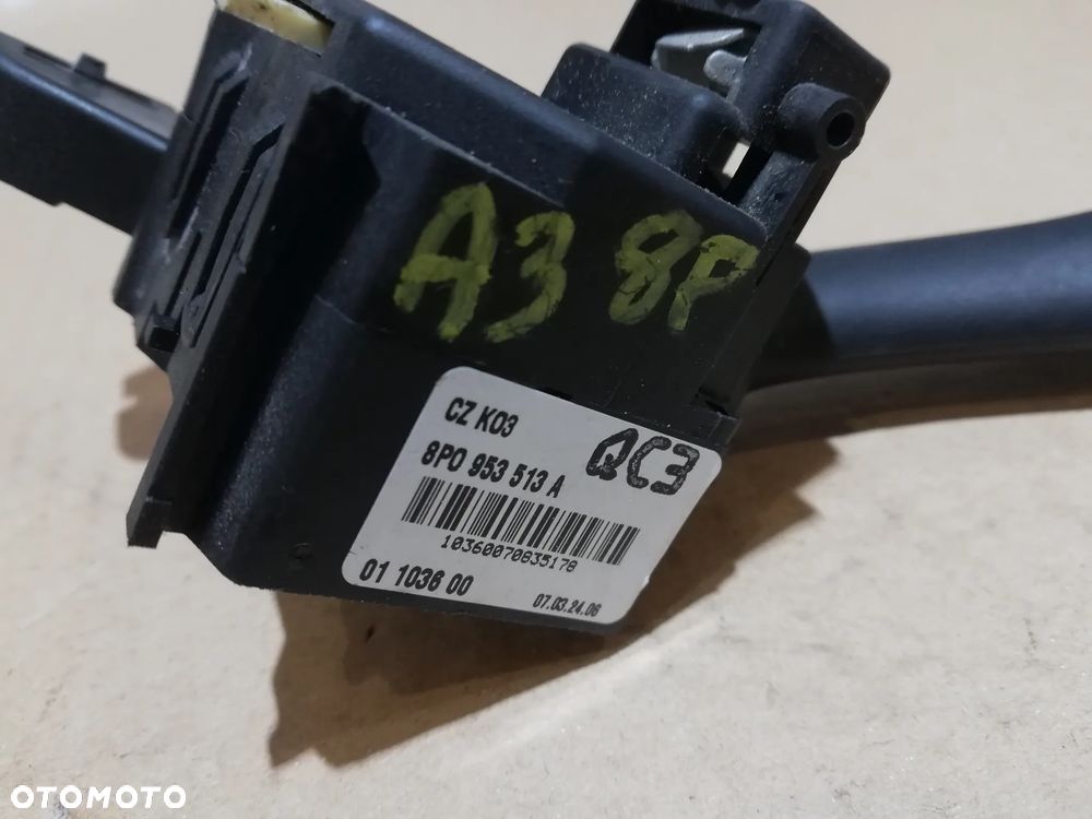WŁĄCZNIK ŚWIATEŁ KIERUNKOWSKAZÓW AUDI A3 8P 8P0953513A - 2