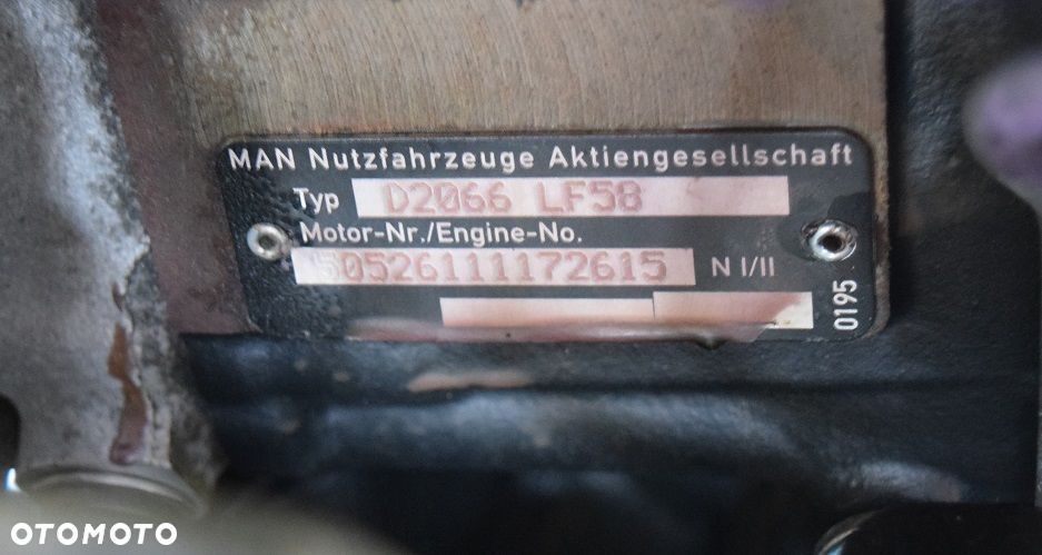 KOMPLETNY SILNIK MAN D2066 LF58 TGA TGX EURO 5 - 8
