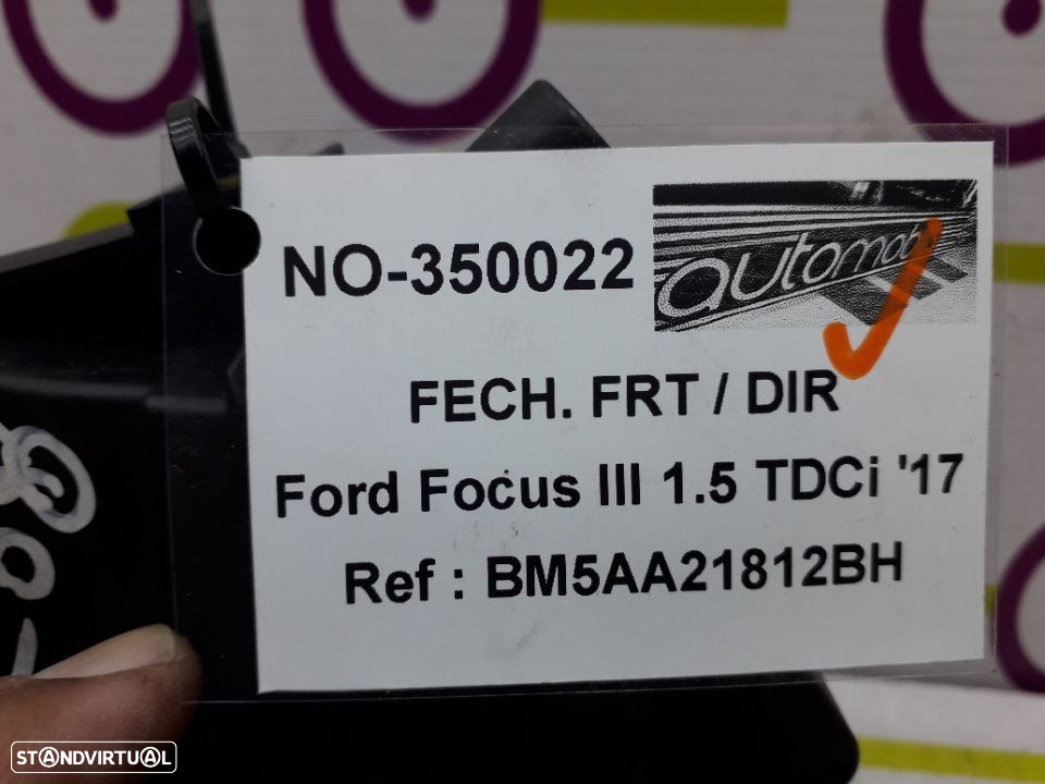 Fechadura Frt / Drt Ford Focus III 1.5 TDCi 120Cv de 2017 5 Portas - Ref: BM5AA21812BH - NO350022 - 5