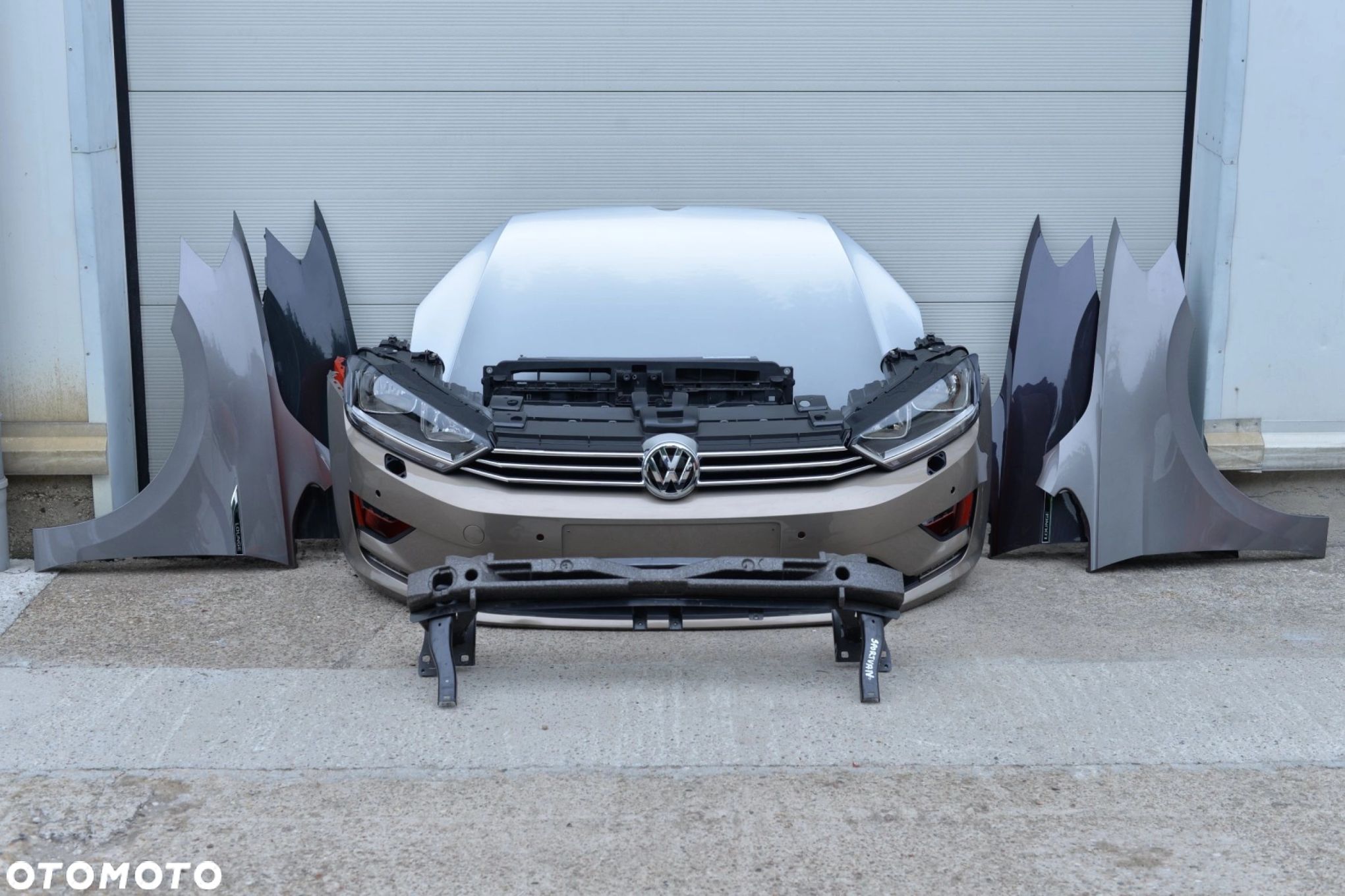 MASKA ZDERZAK GRILL BŁOTNIK LAMPA H7 XENON PAS BELKA VW GOLF SPORTSVAN - 1
