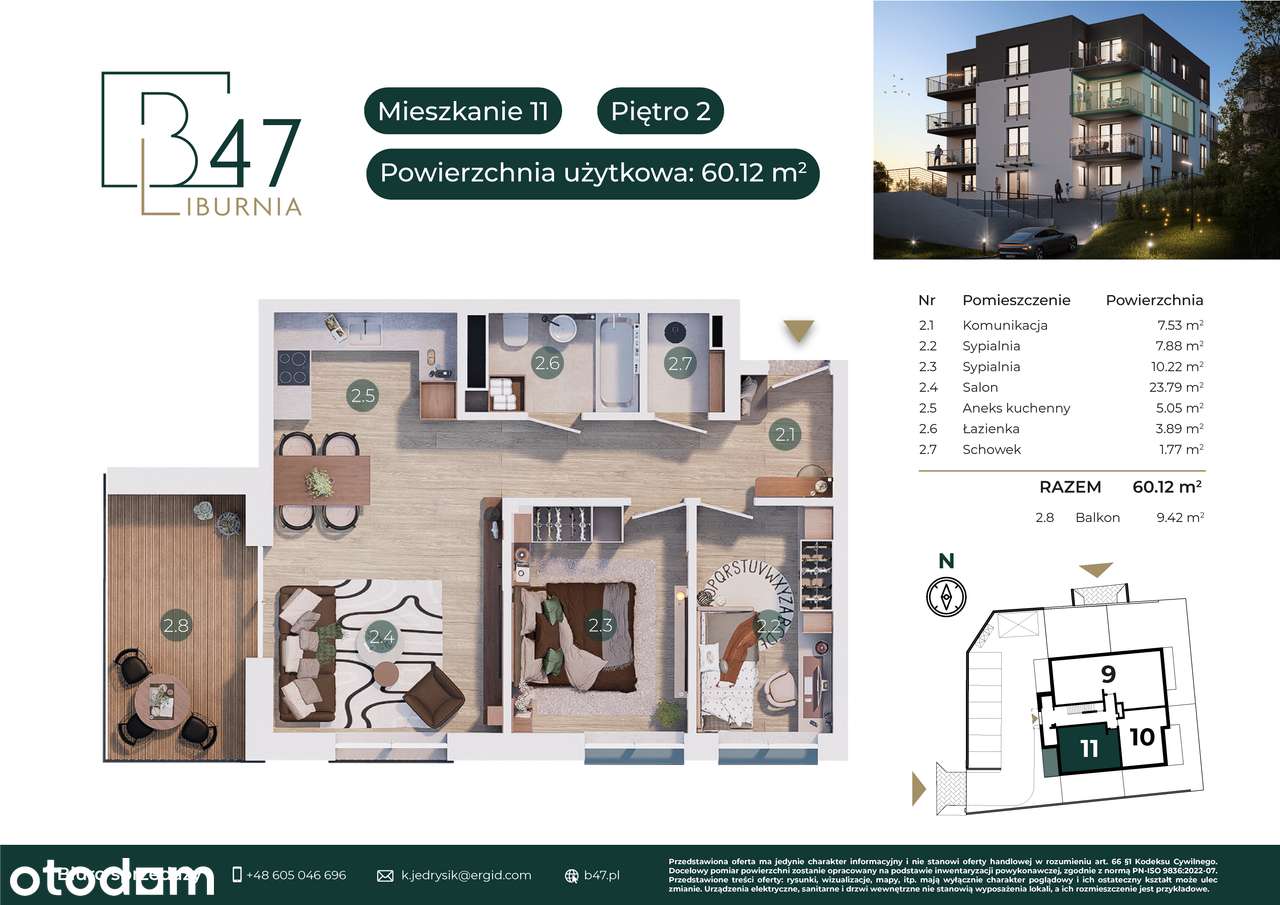 Apartamenty B47 | ul. Bucewicza | Najlepsza ekspozycja | M11