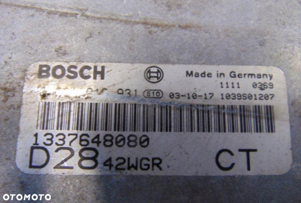 PEUGEOT BOXER II 2.8HDI KOMPUTER SILNIKA 1337648080 - 5