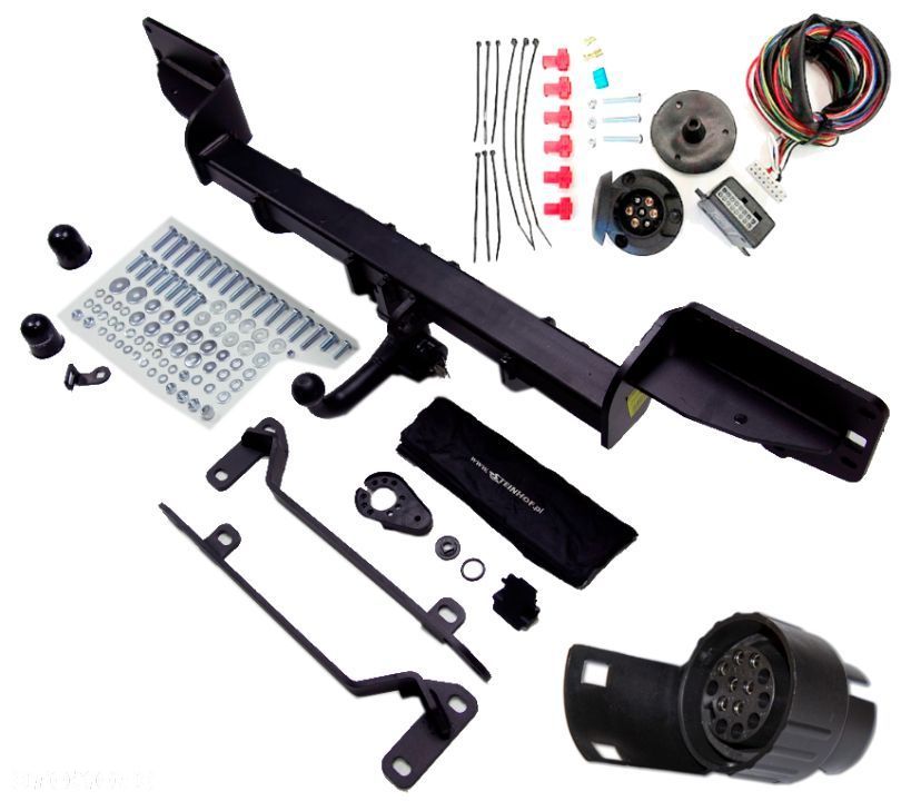 WYPINANY AUTOMAT HAK HOLOWNICZY + MODUŁ + WIĄZKA 7PIN + 7/13P LAND RANGE ROVER SPORT L494 od 2013 - 15